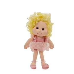 Vintage‎ 1989 Commonwealth Ballerina Rag Doll Pink Tutu Soft Cloth Doll